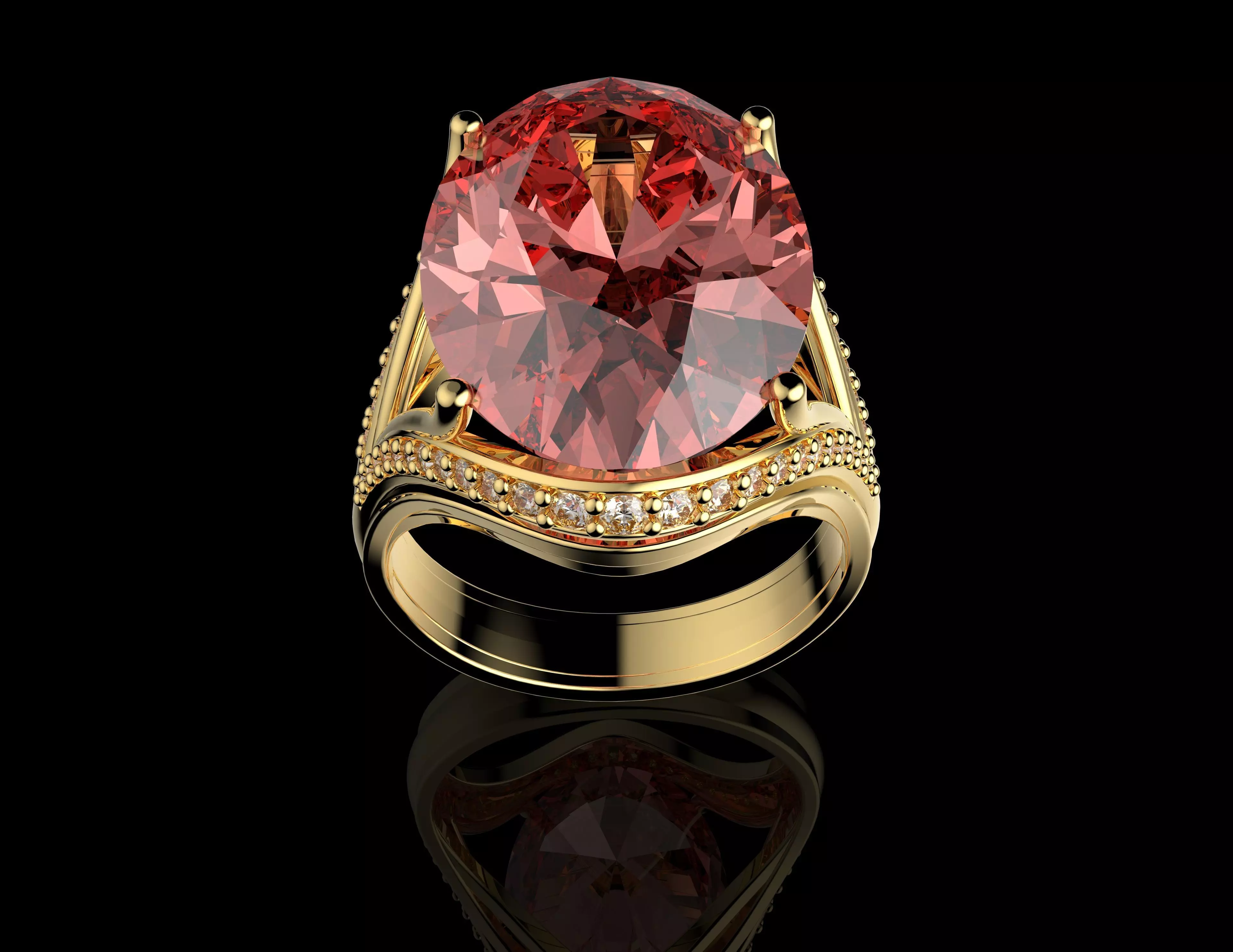 Gold N1448 3D print model_1