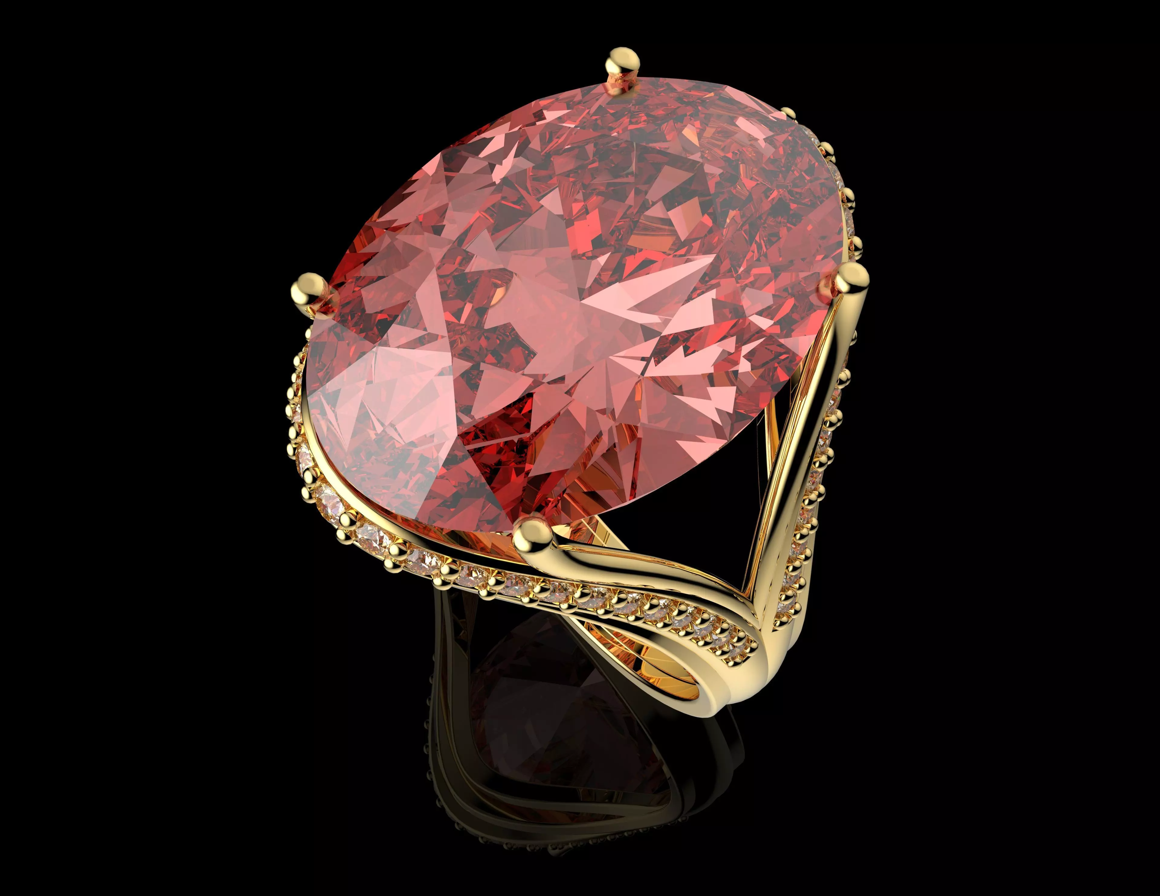 Gold N1448 3D print model_3