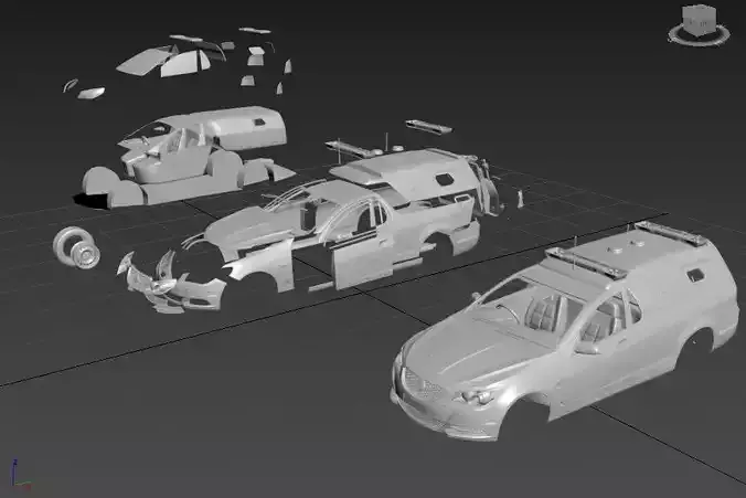 HOLDEN COMMODORE POLICE 2013 SEPARATED-READY TO PRINT