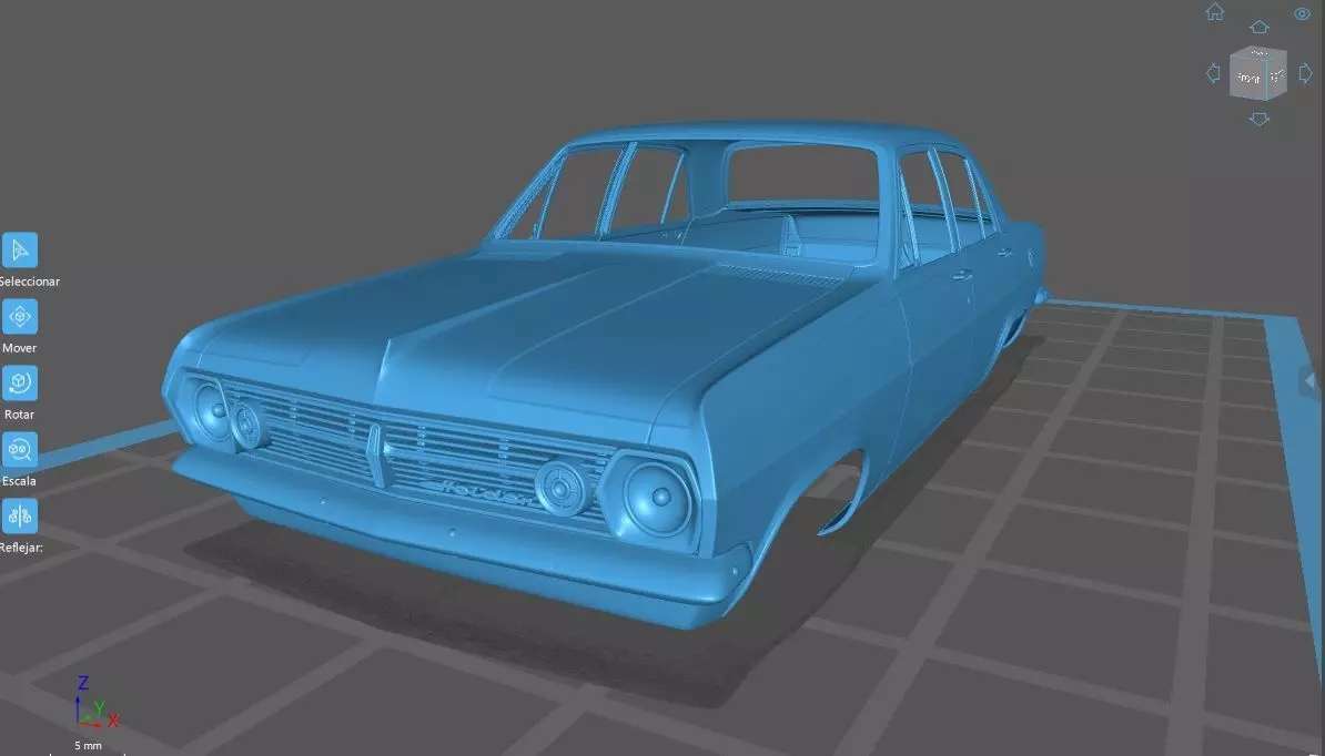 HOLDEN HR PREMIER 1966 SEPARATED-READY TO PRINT 3D print model_7