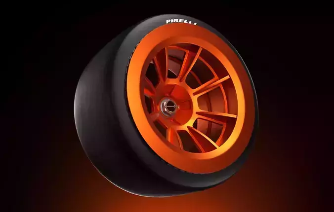 Hyundai Insteroid wheel Low-poly 3D model