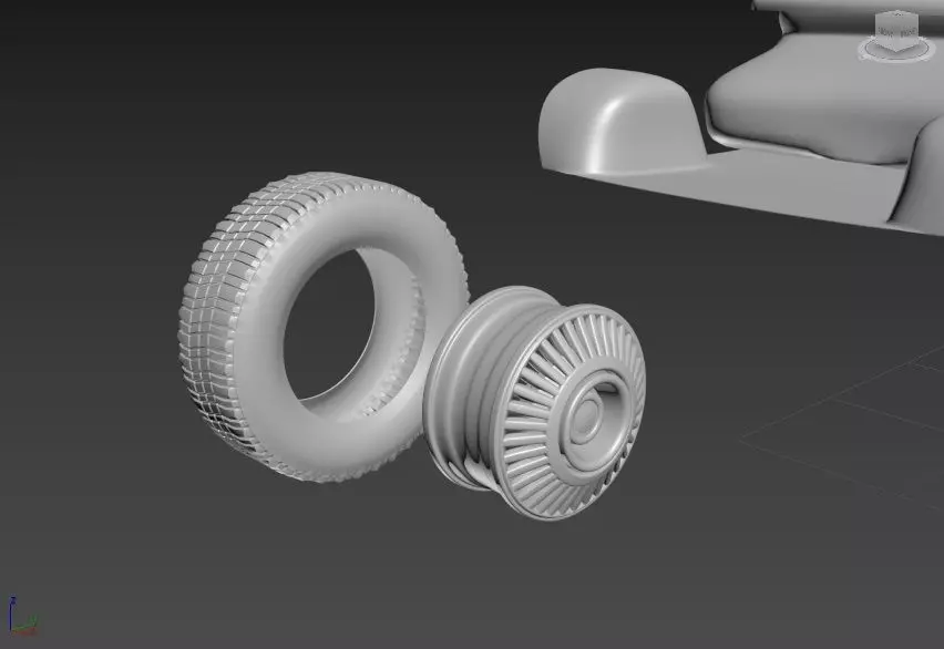 DODGE CHARGER DAYTONA HEMI 1969 SEPARATED-READY TO PRINT 3D print model_7