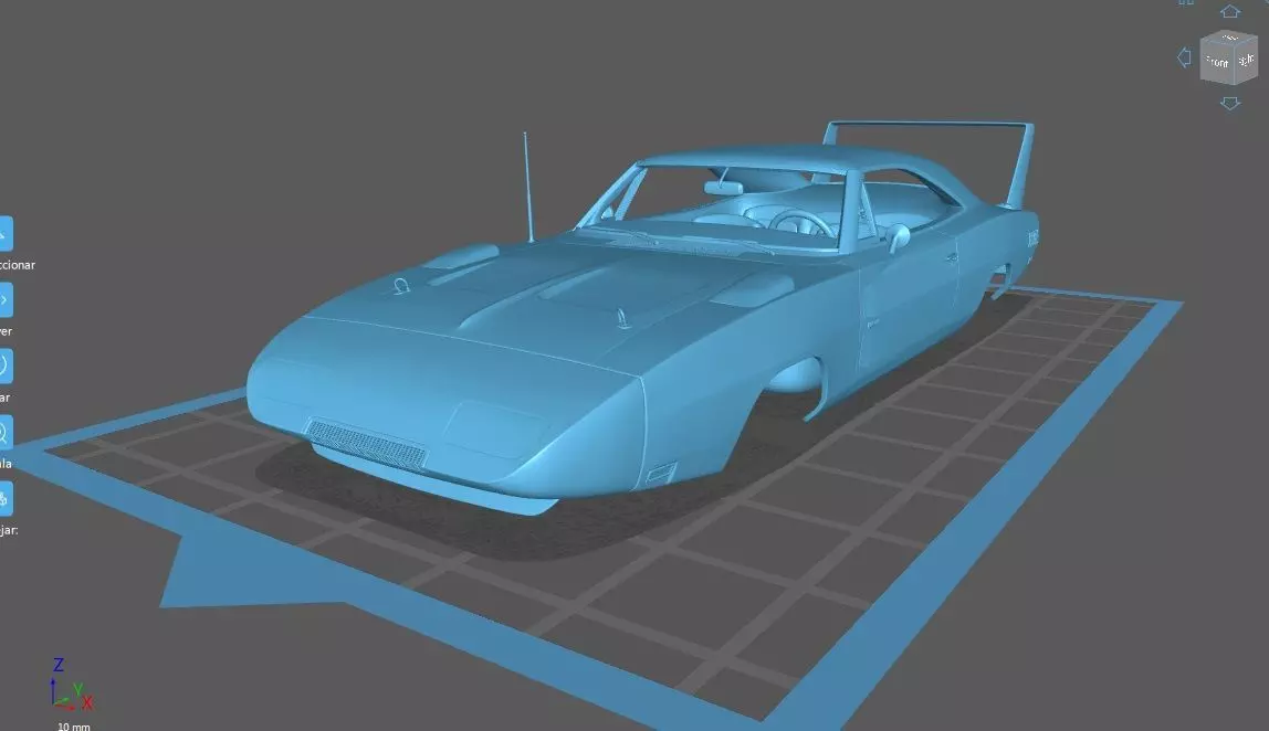 DODGE CHARGER DAYTONA HEMI 1969 SEPARATED-READY TO PRINT 3D print model_1