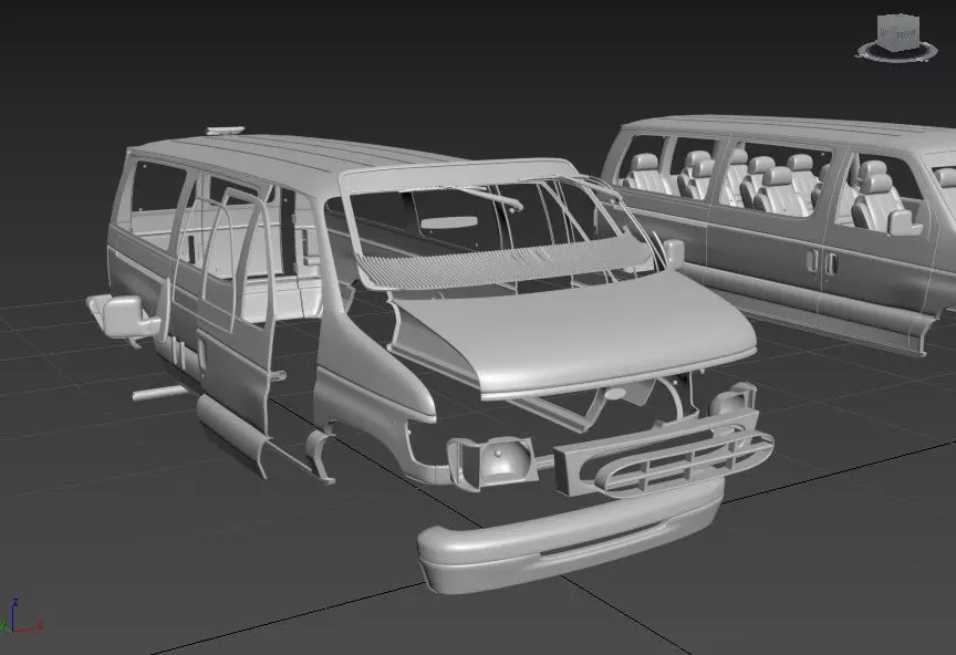F E 150 PASSENGERVAN 1998 SEPARATED-READY TO PRINT 3D print model_2