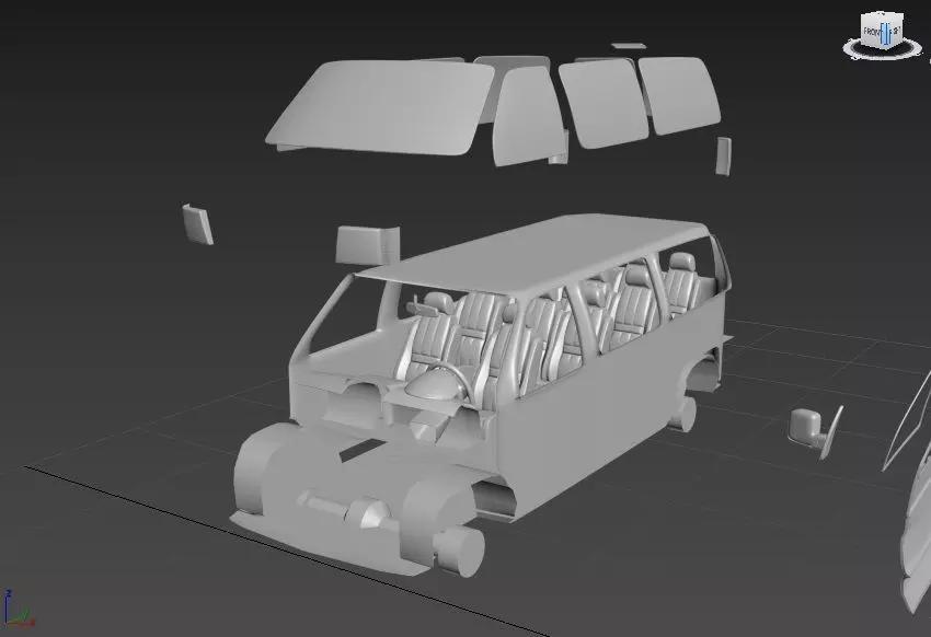 F E 150 PASSENGERVAN 1998 SEPARATED-READY TO PRINT 3D print model_4