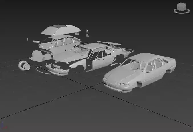 HOLDEN COMMODORE SEDAN 1988 SEPARATED-READY TO PRINT
