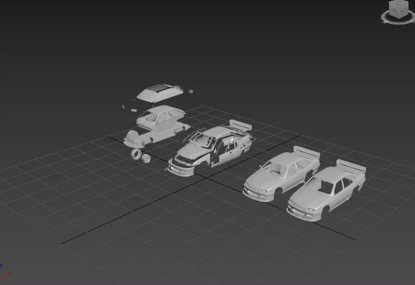 HOLDEN COMMODORE TOURING 1993 SEPARATED-READY TO PRINT 3D print model