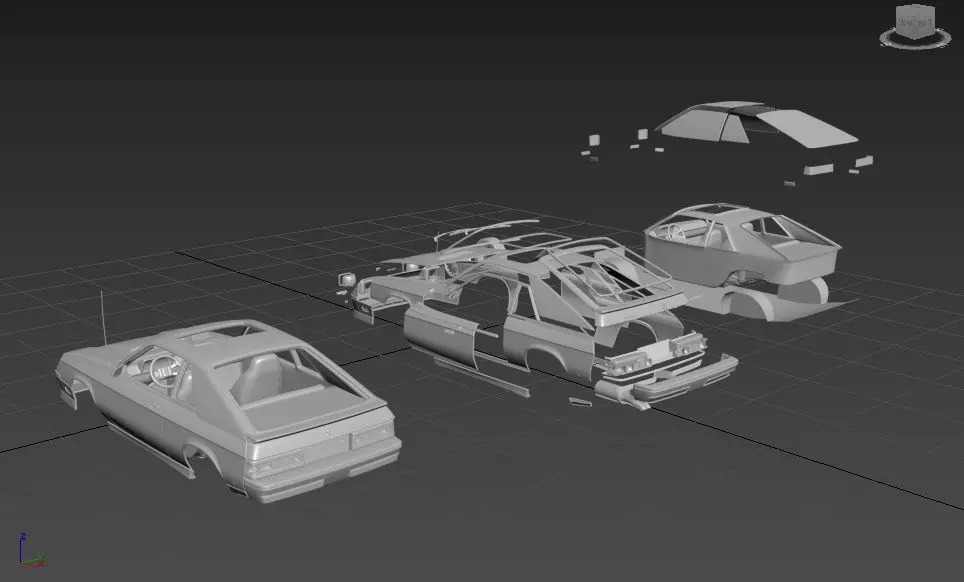 DODGE CHARGER L BODY 1987 SEPARATED-READY TO PRINT 3D print model_5