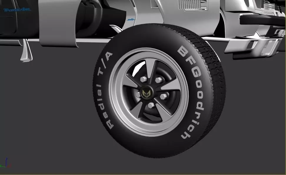 PONTIAC FIREBIRD TRANSAM 1975 SEPARATED-READY TO PRINT 3D print model_14