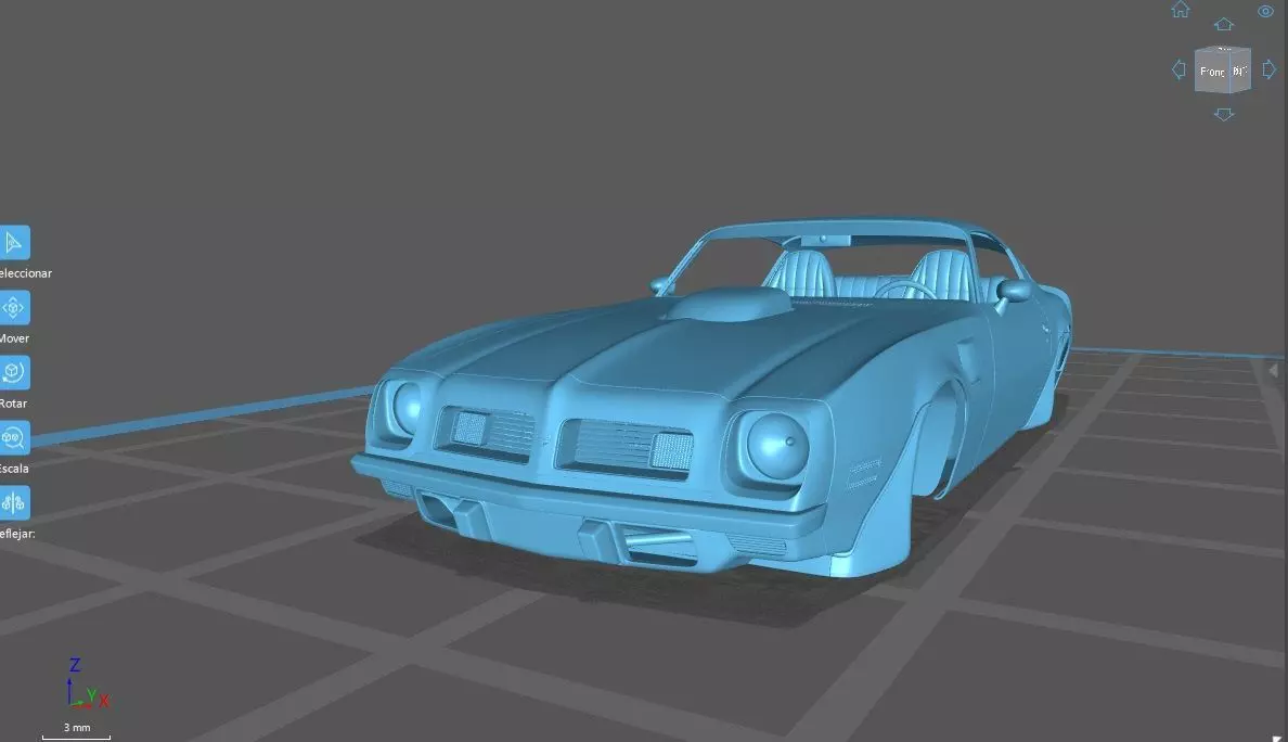 PONTIAC FIREBIRD TRANSAM 1975 SEPARATED-READY TO PRINT 3D print model_4