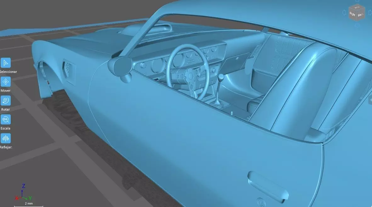 PONTIAC FIREBIRD TRANSAM 1975 SEPARATED-READY TO PRINT 3D print model_6