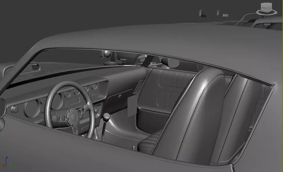 PONTIAC FIREBIRD TRANSAM 1975 SEPARATED-READY TO PRINT 3D print model_3