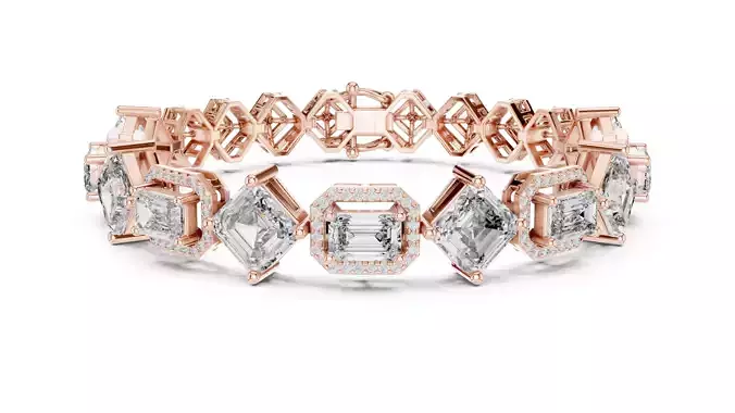 Tennis Bracelet 3dm stl renders Animation video details 