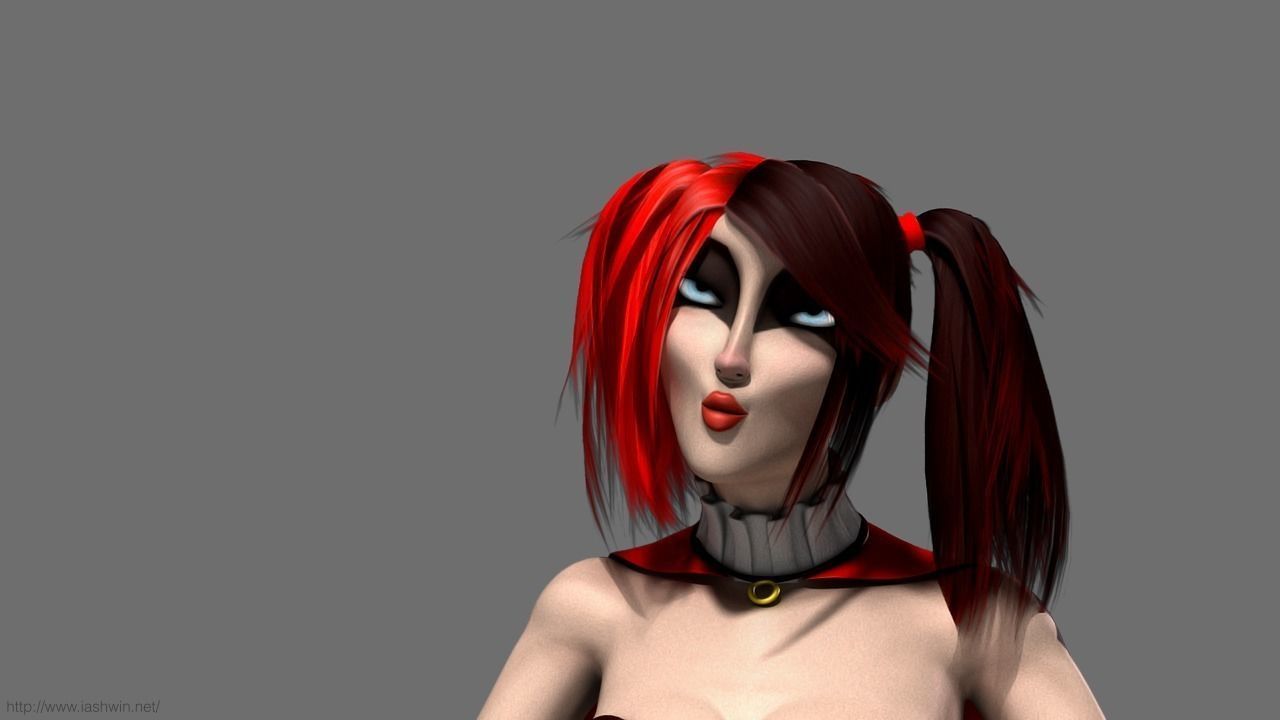 Harley Quinn Rig - Legacy 3D model_7