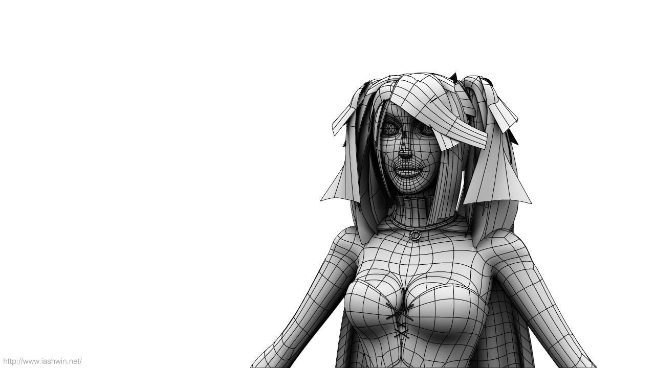 Harley Quinn Rig - Legacy 3D model_20