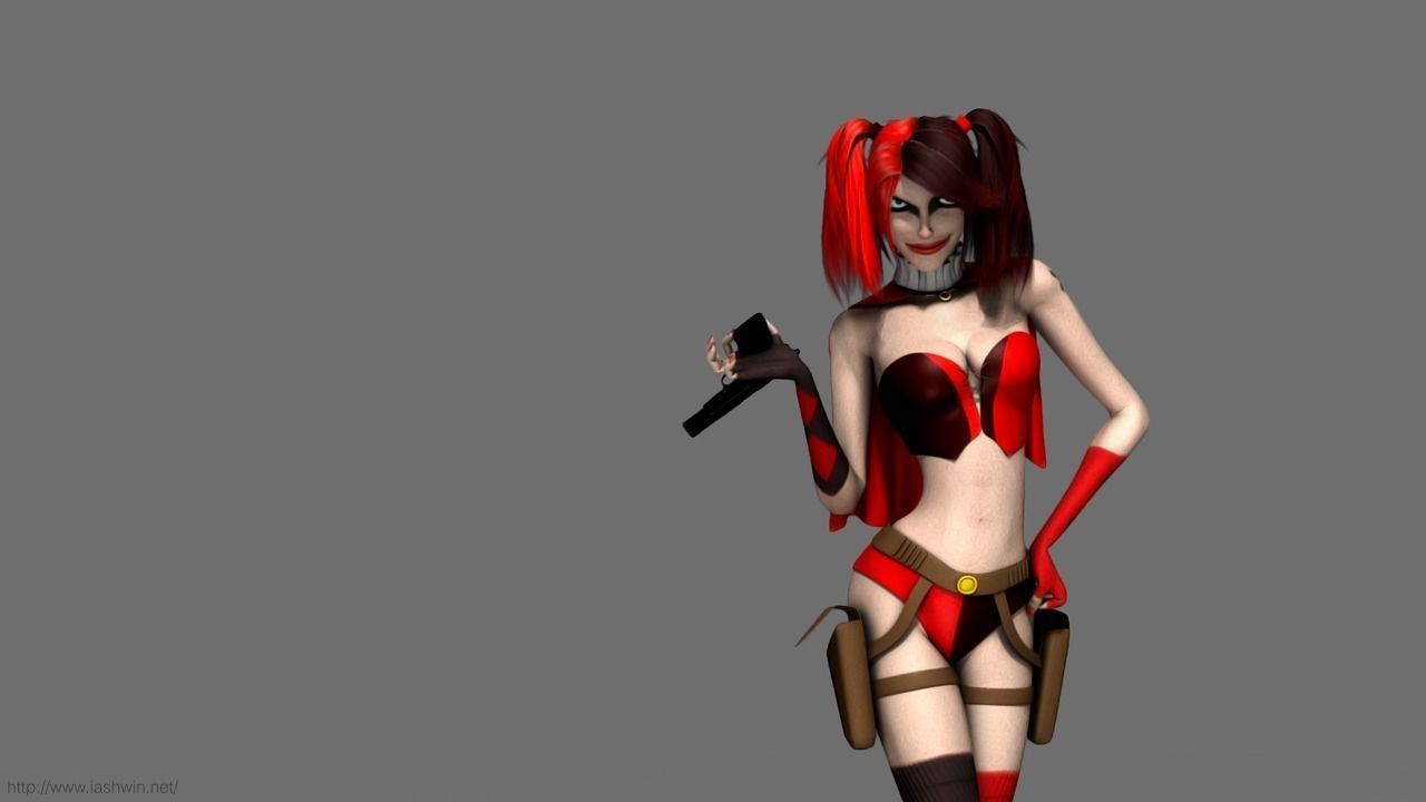 Harley Quinn Rig - Legacy 3D model_5