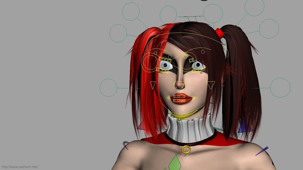 Harley Quinn Rig - Legacy 3D model_22