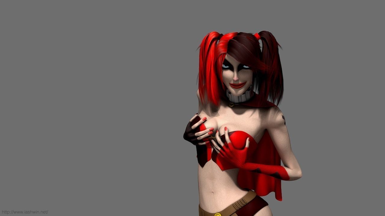 Harley Quinn Rig - Legacy 3D model_3