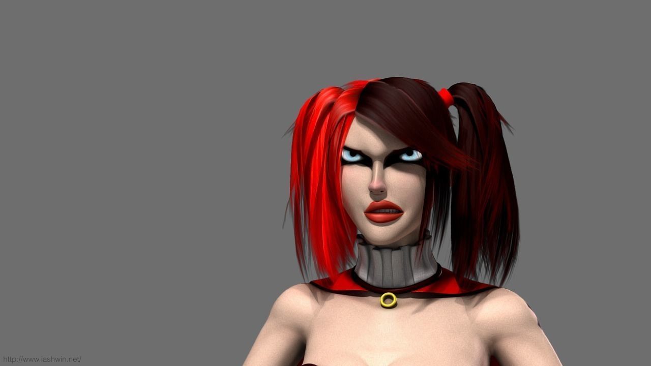 Harley Quinn Rig - Legacy 3D model_11