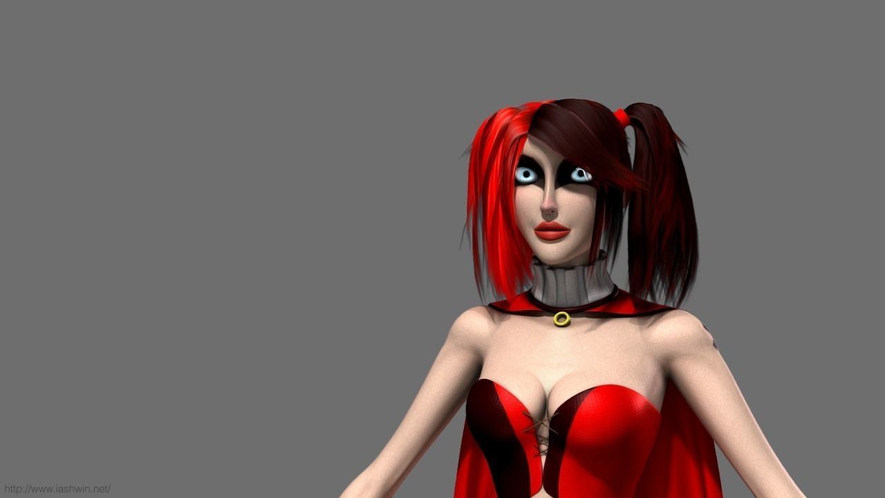 Harley Quinn Rig - Legacy 3D model_15