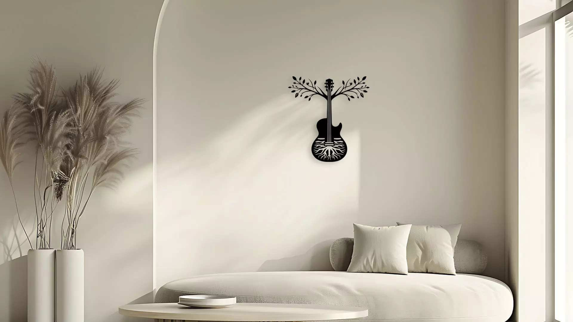 Geometric Abstract Wall Art Panel for CNC and 3D Printing 3D model_5