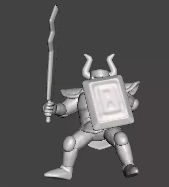 ST PHANTOM KNIGHT MINIATURE MODEL FOR FANTASY GAMES RPG AND DND 3D print model_8