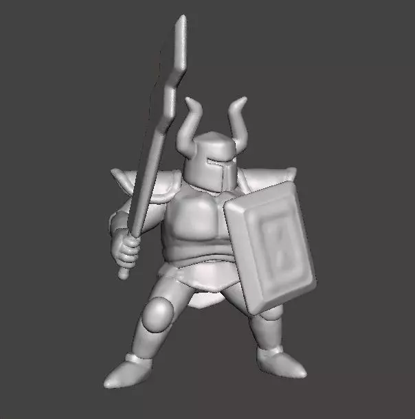 ST PHANTOM KNIGHT MINIATURE MODEL FOR FANTASY GAMES RPG AND DND 3D print model_2