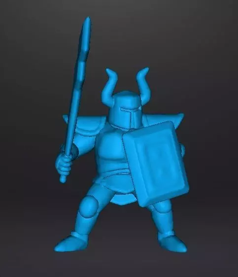 ST PHANTOM KNIGHT MINIATURE MODEL FOR FANTASY GAMES RPG AND DND 3D print model_9