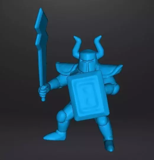 ST PHANTOM KNIGHT MINIATURE MODEL FOR FANTASY GAMES RPG AND DND 3D print model_11