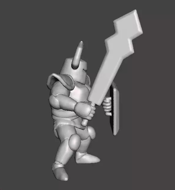 ST PHANTOM KNIGHT MINIATURE MODEL FOR FANTASY GAMES RPG AND DND 3D print model_5