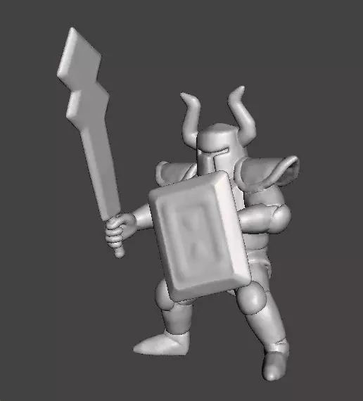 ST PHANTOM KNIGHT MINIATURE MODEL FOR FANTASY GAMES RPG AND DND 3D print model_3