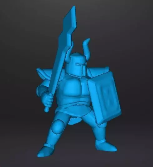 ST PHANTOM KNIGHT MINIATURE MODEL FOR FANTASY GAMES RPG AND DND 3D print model_10