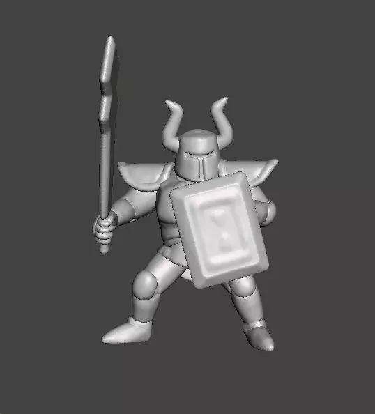 ST PHANTOM KNIGHT MINIATURE MODEL FOR FANTASY GAMES RPG AND DND 3D print model_0