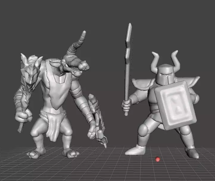 ST PHANTOM KNIGHT MINIATURE MODEL FOR FANTASY GAMES RPG AND DND 3D print model_1