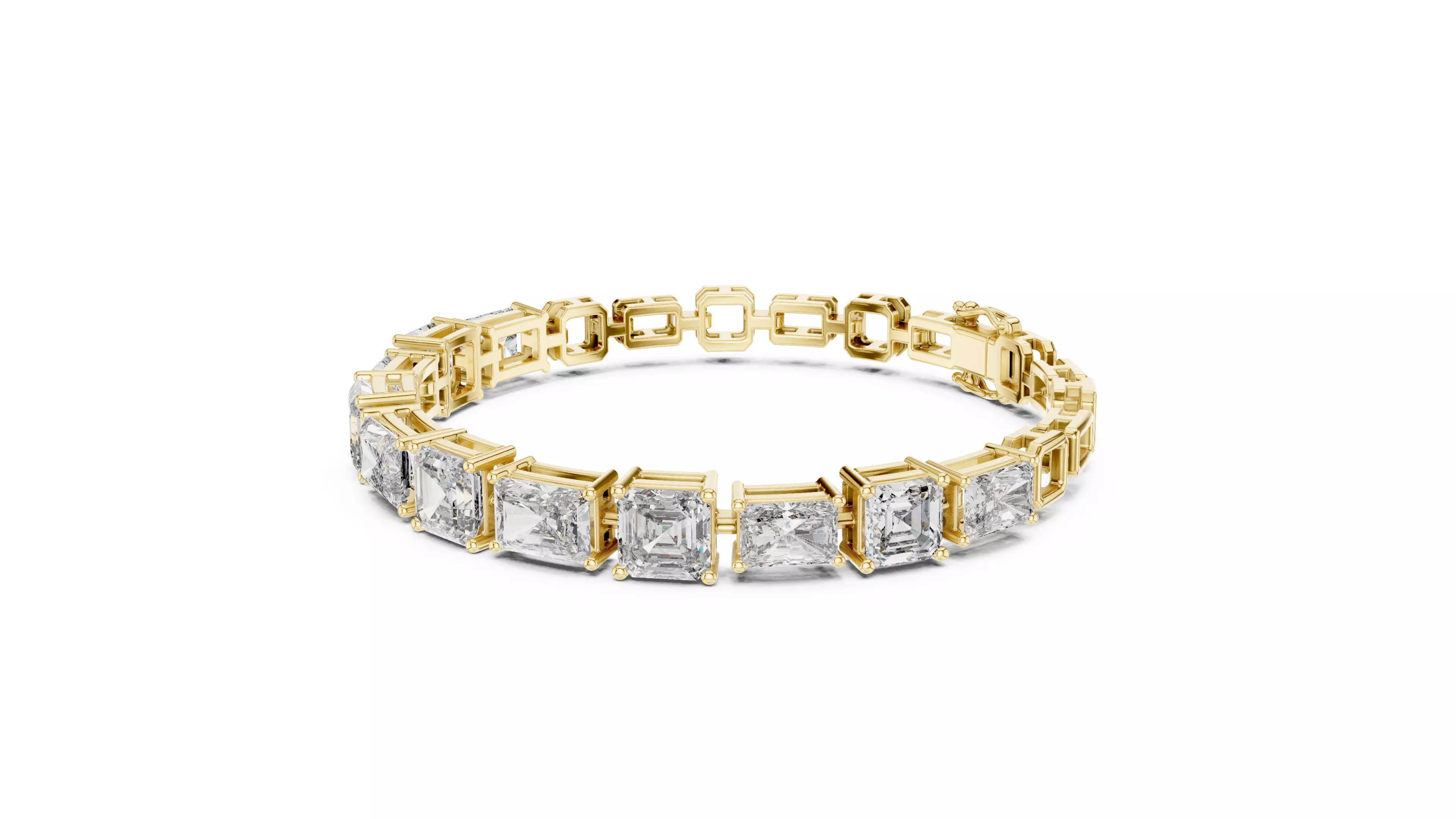 Tennis Bracelet 3dm stl renders Animation video details 3D print model_8