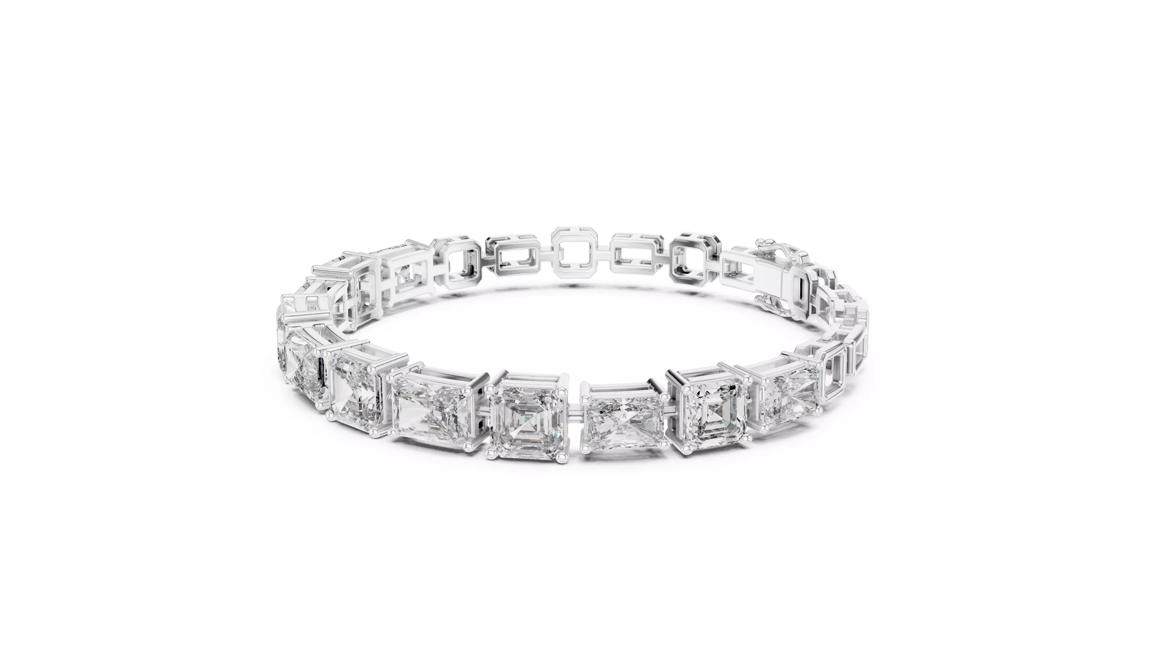 Tennis Bracelet 3dm stl renders Animation video details 3D print model_4