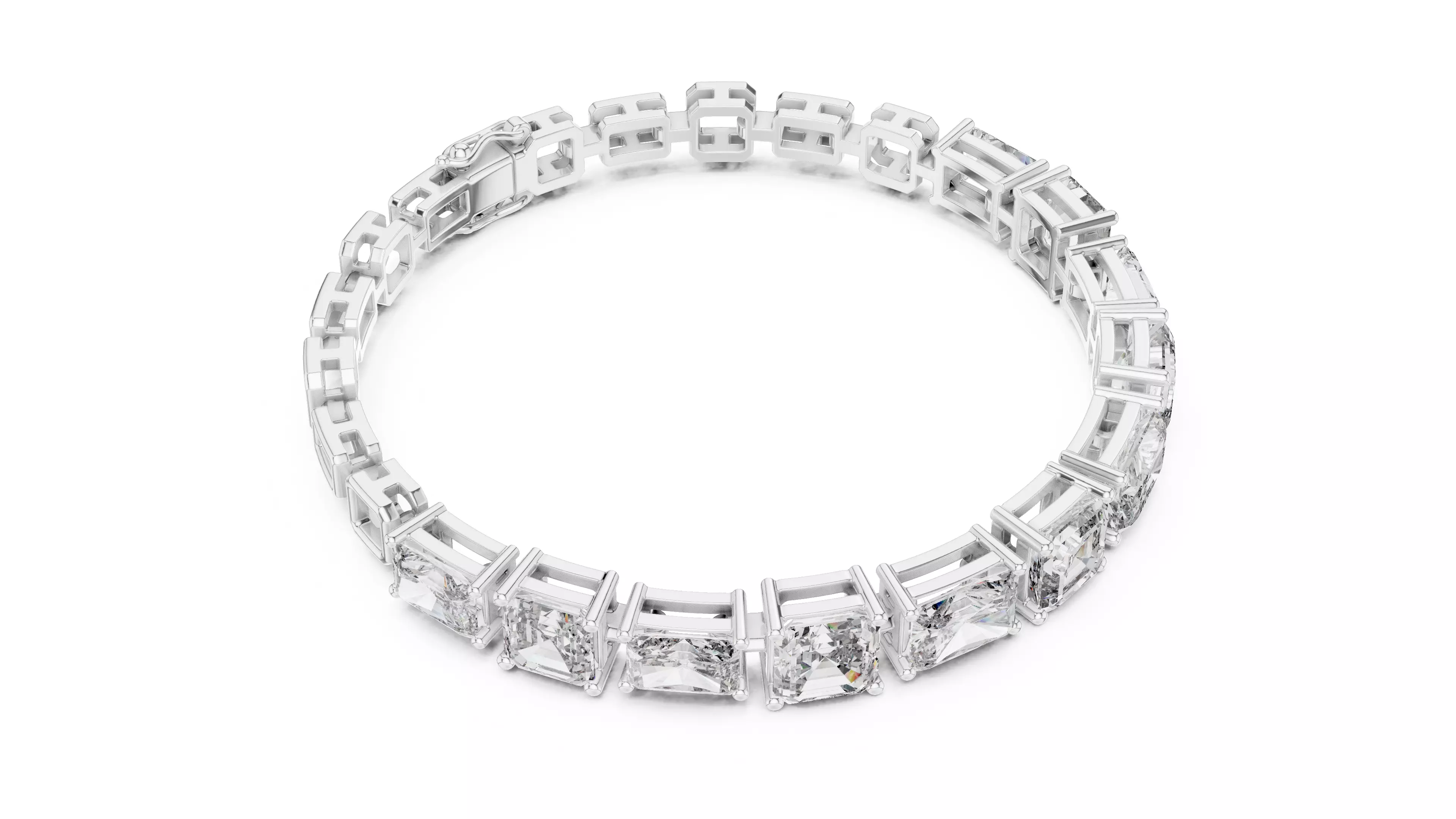 Tennis Bracelet 3dm stl renders Animation video details 3D print model_5