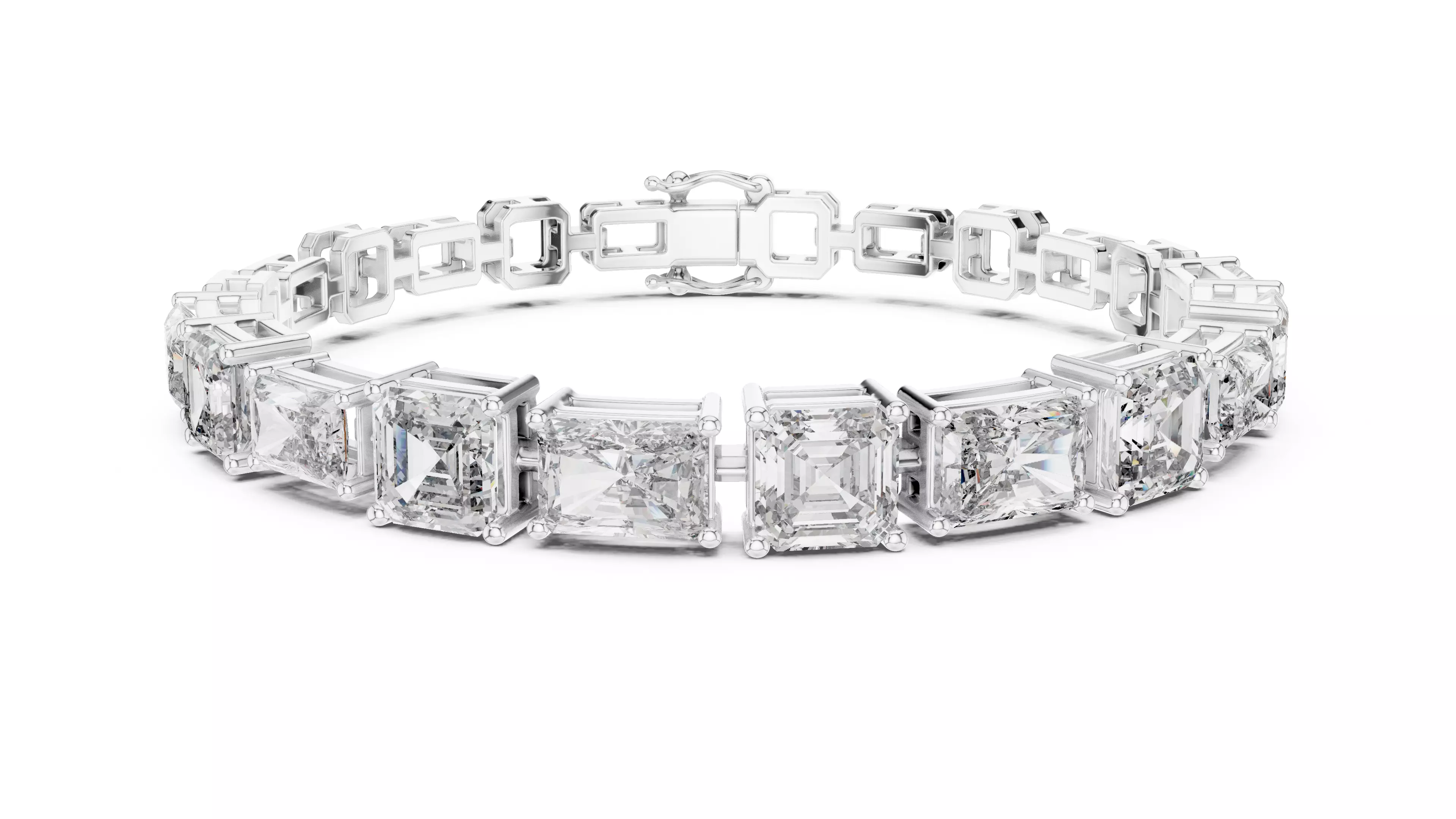 Tennis Bracelet 3dm stl renders Animation video details 3D print model_7