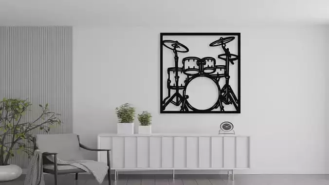 Drum Set Wall Decor