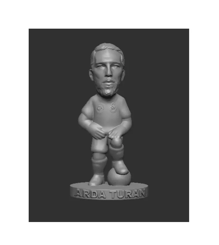 Arda Turan Koca Kafa Futbolcu Biblo Modeli 3D print model