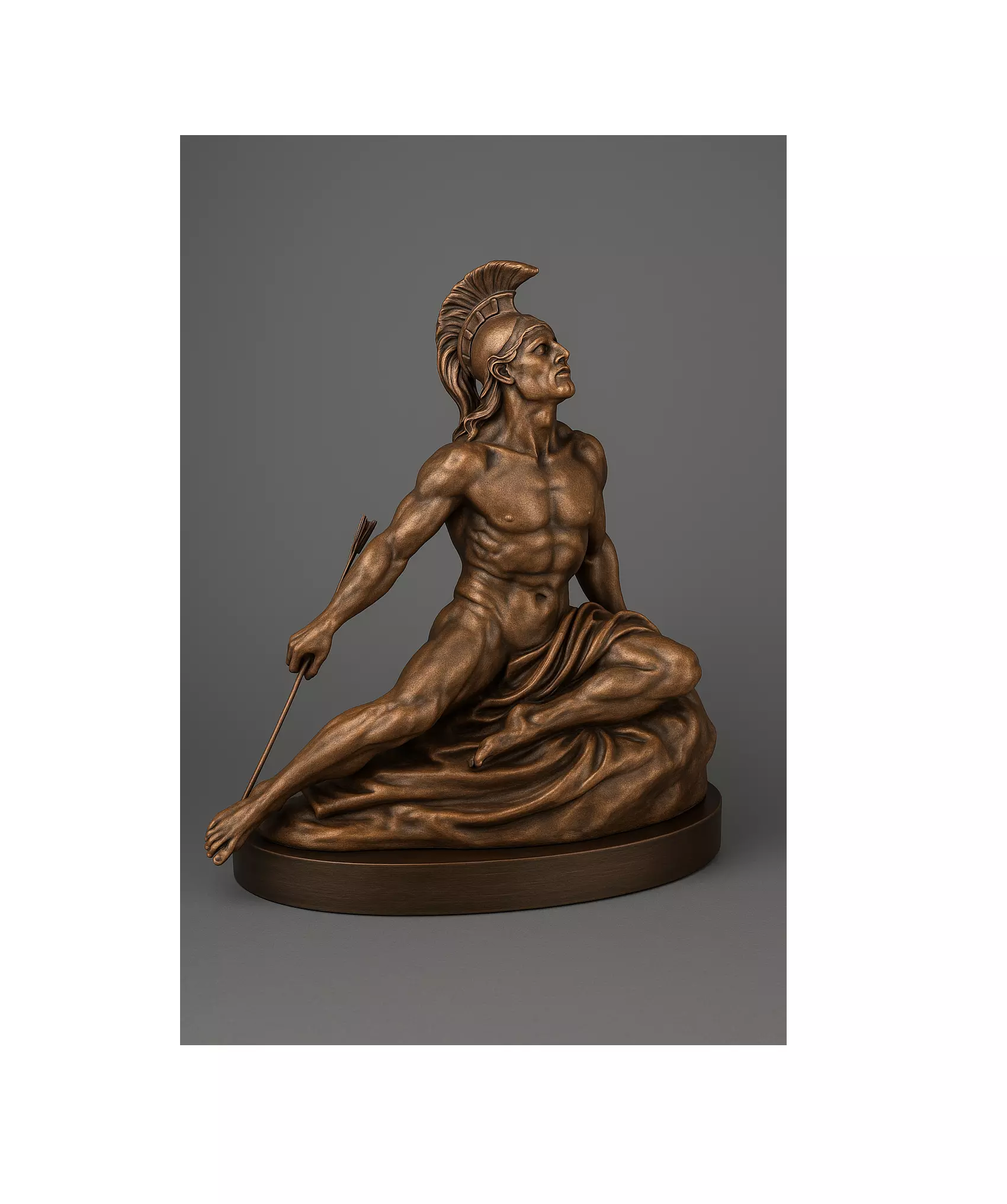 Dying Achilles Statue Greek Mythology 3D Model 3D print model