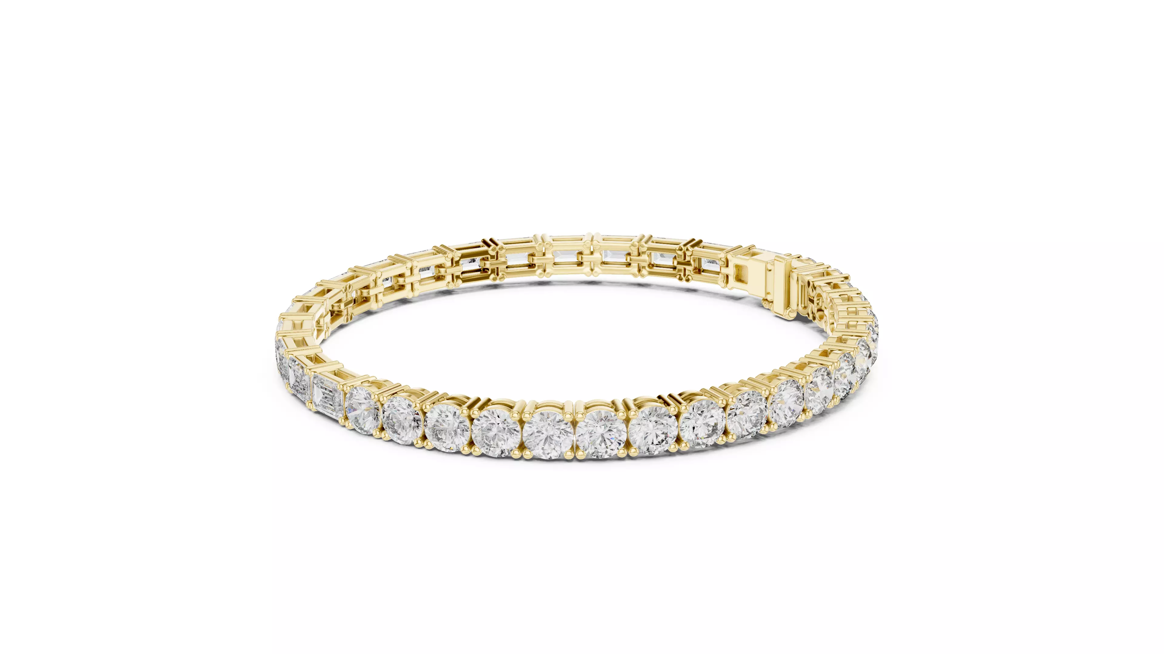 Tennis Bracelet 3dm stl renders Animation video details 3D print model_8