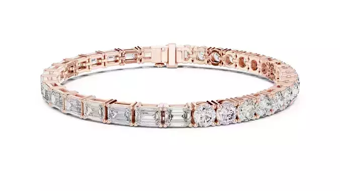 Tennis Bracelet 3dm stl renders Animation video details 