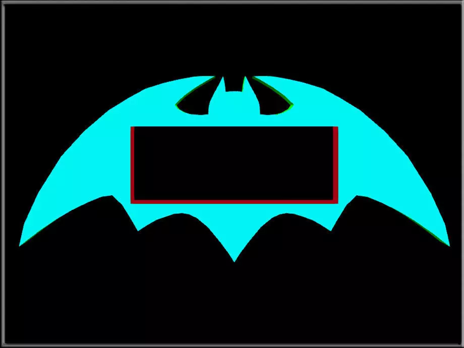 Bat Halloween Sign 07 Low-poly 3D model_0