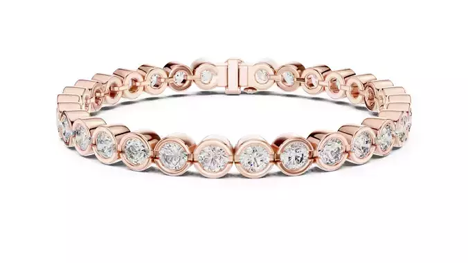 Tennis Bracelet 3dm stl renders Animation video details 