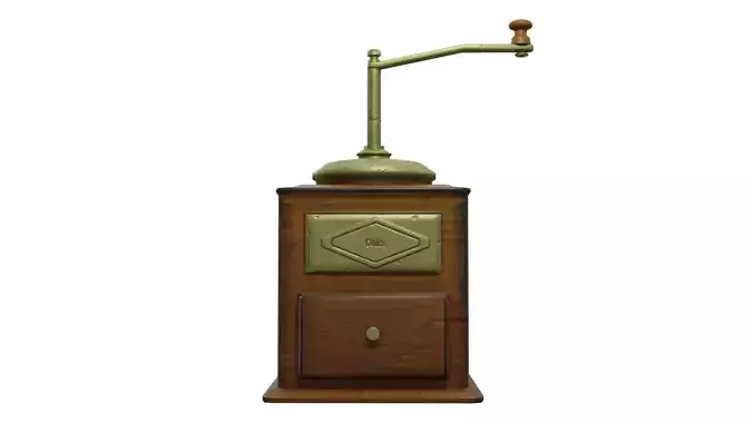 Low Poly Coffee Grinder 3D model