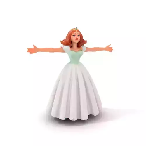 Elegant Princess Character Model Pack Low-poly 3D model