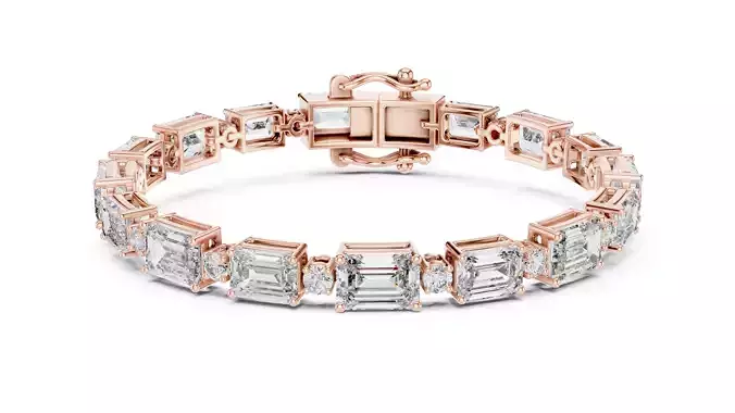 Tennis Bracelet 3dm stl renders Animation video details 