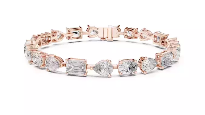 Tennis Bracelet 3dm stl renders Animation video details 