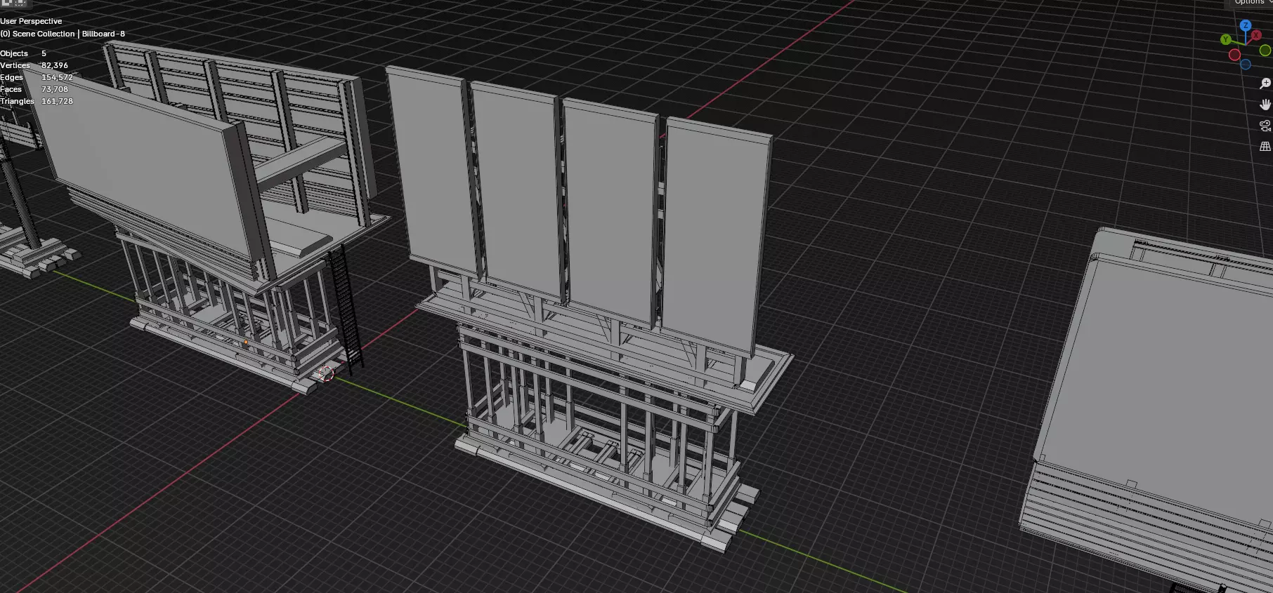 Advertisement And Street Billboards Pack - 3 - 20 Assets 3D model_25